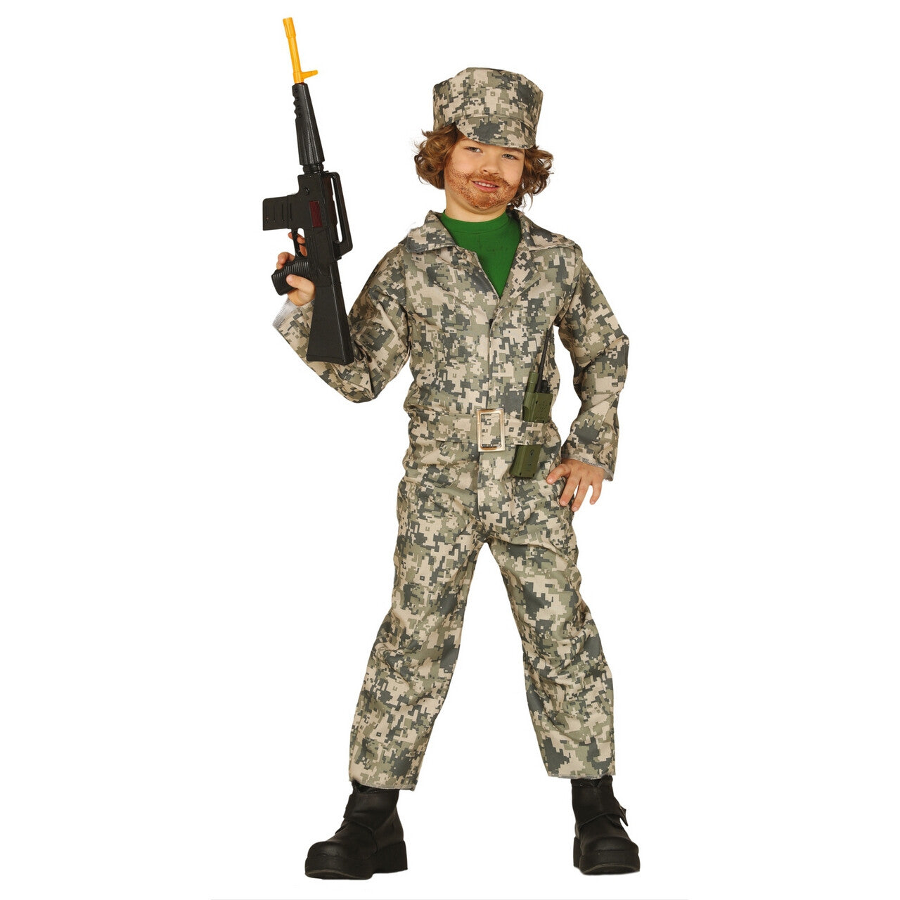 Op deze afbeelding zie je een Kostuums, van het merk Guirca. Perfect Gecamoufleerde Special Ops Soldaat Jongen Kostuum