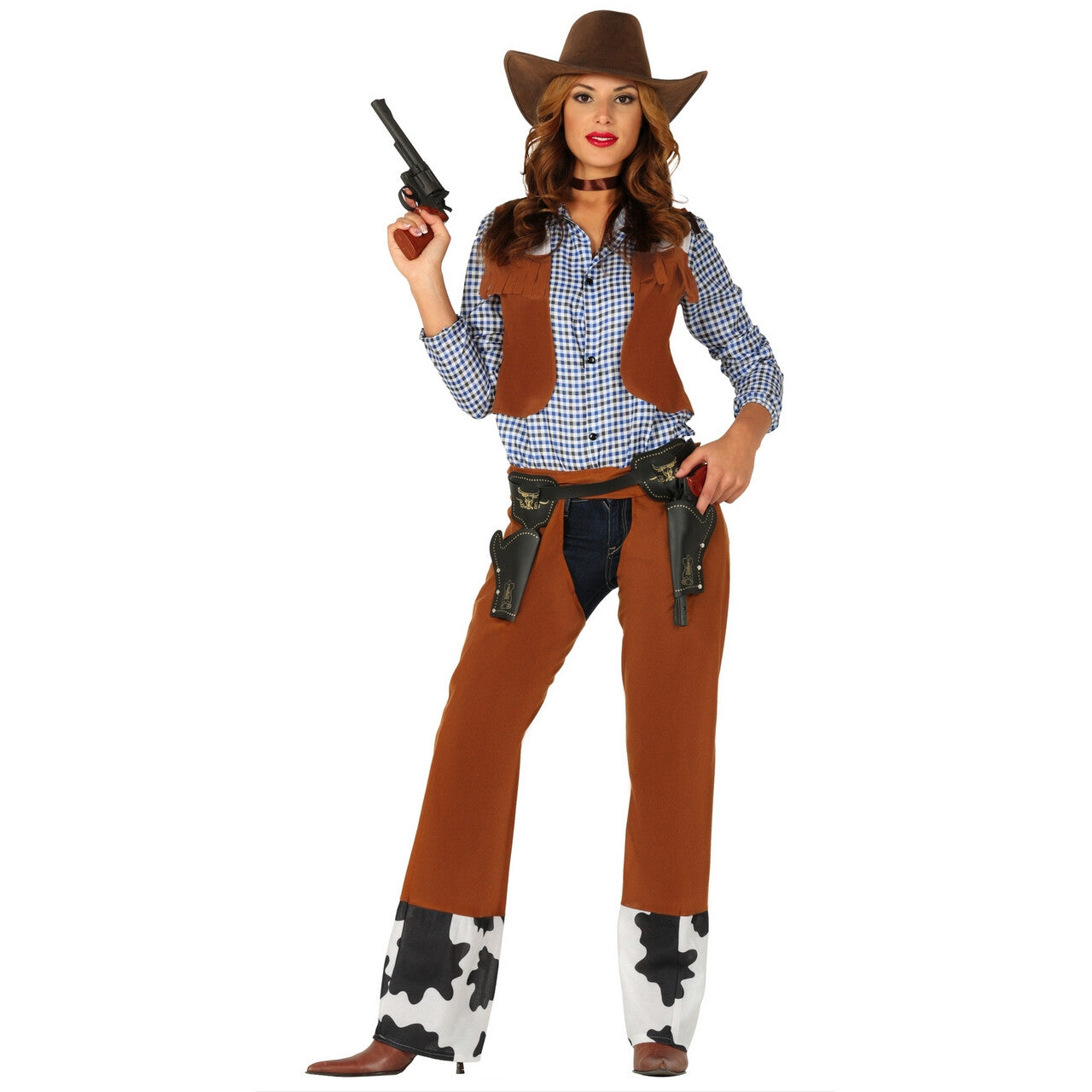 Op deze afbeelding zie je een Kostuums, van het merk Guirca. Rodeo Kampioene Cowgirl Vrouw Kostuum