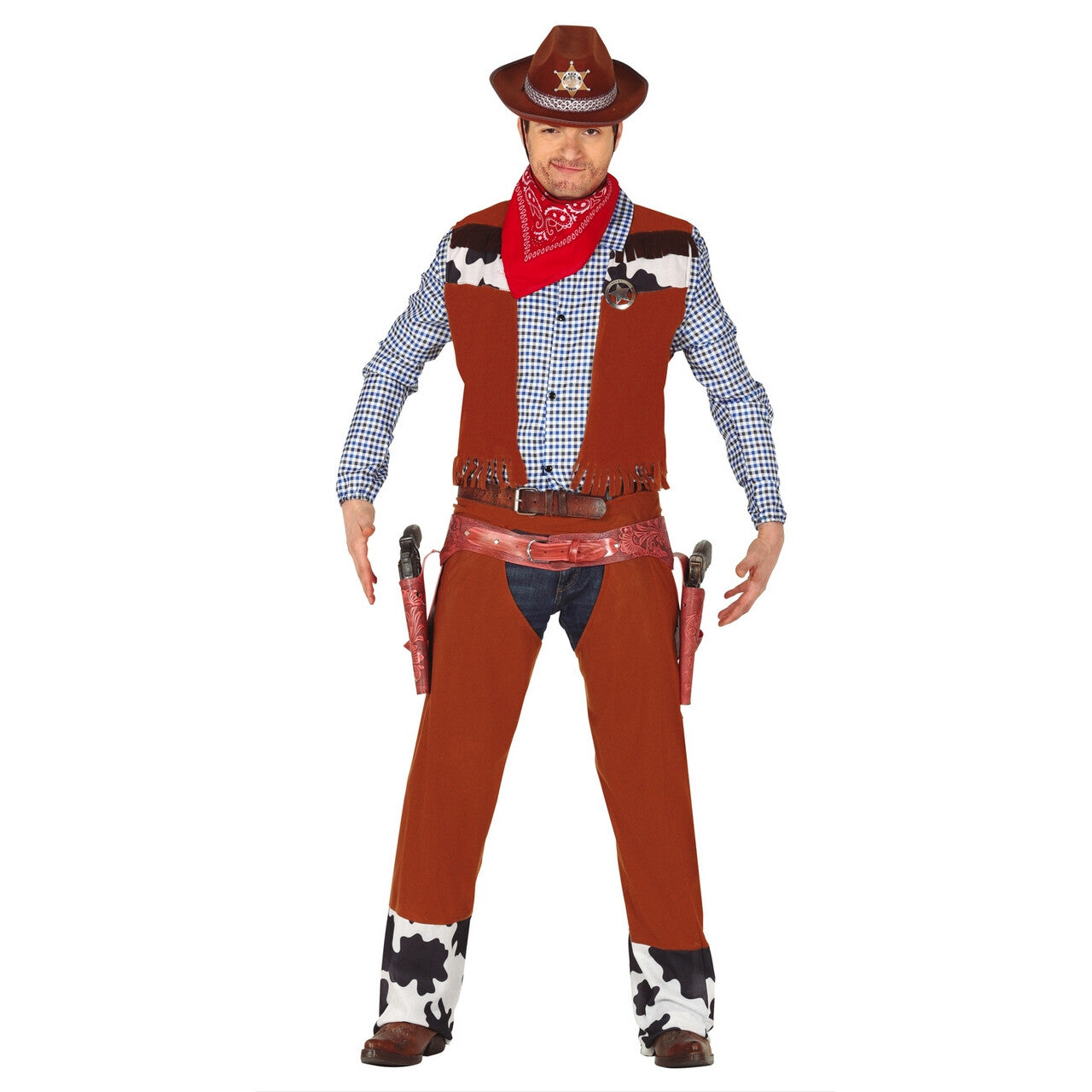 Op deze afbeelding zie je een Kostuums, van het merk Guirca. Rodeo Kampioen Cowboy Man Kostuum
