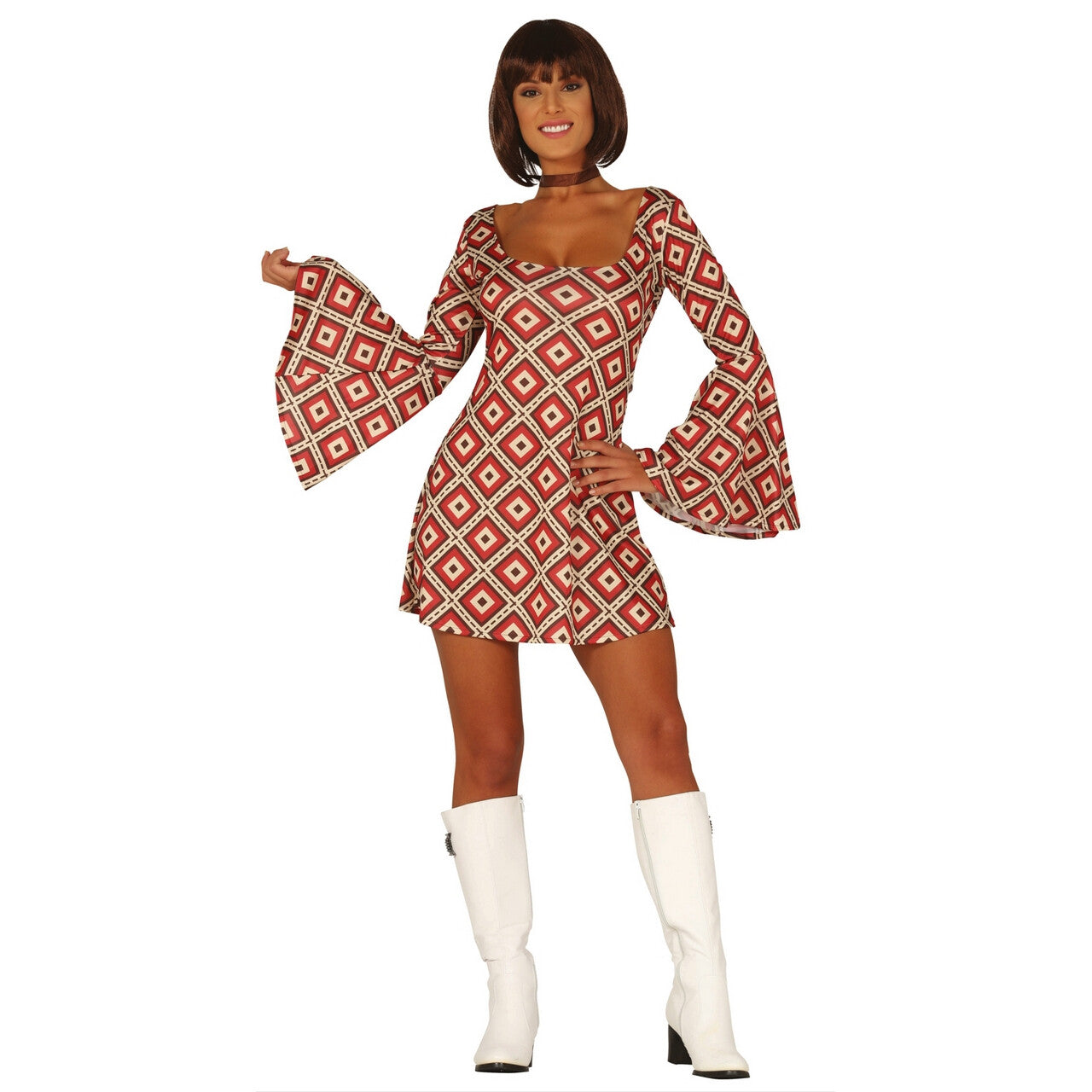 Op deze afbeelding zie je een Kostuums, van het merk Guirca. Godin Van De Dansvloer Disco Jurk Vrouw