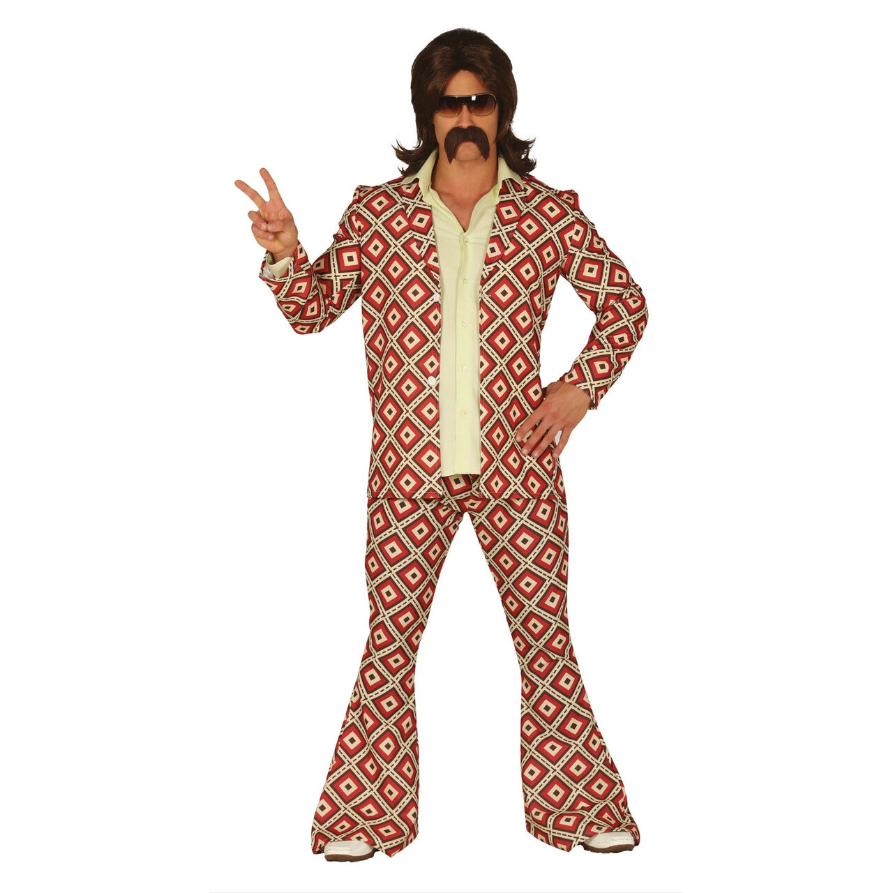 Op deze afbeelding zie je een Kostuums, van het merk Guirca. God Van De Dansvloer Disco Man Kostuum