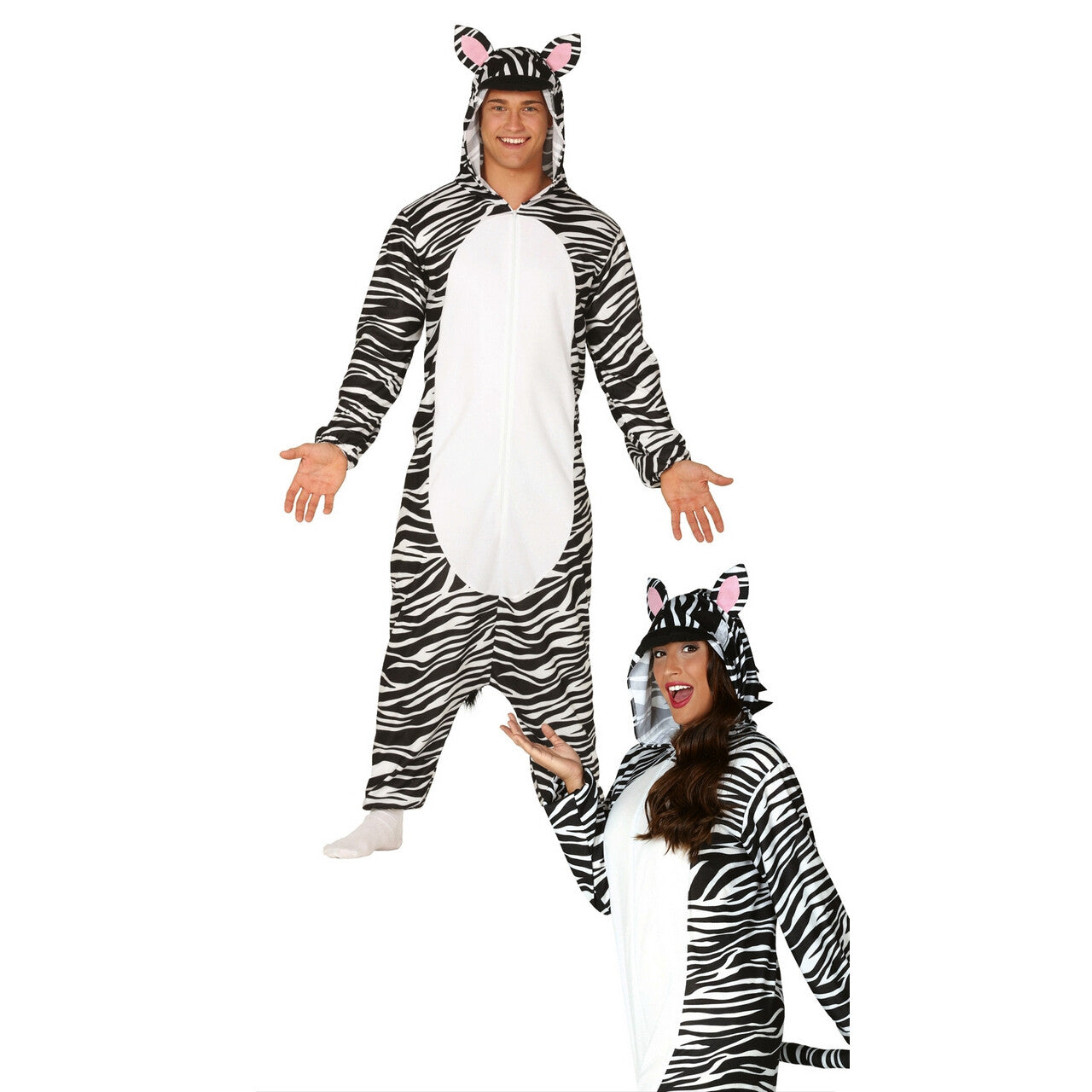 Op deze afbeelding zie je een Kostuums, van het merk Guirca. Kalahari Zebra Afrika Kostuum