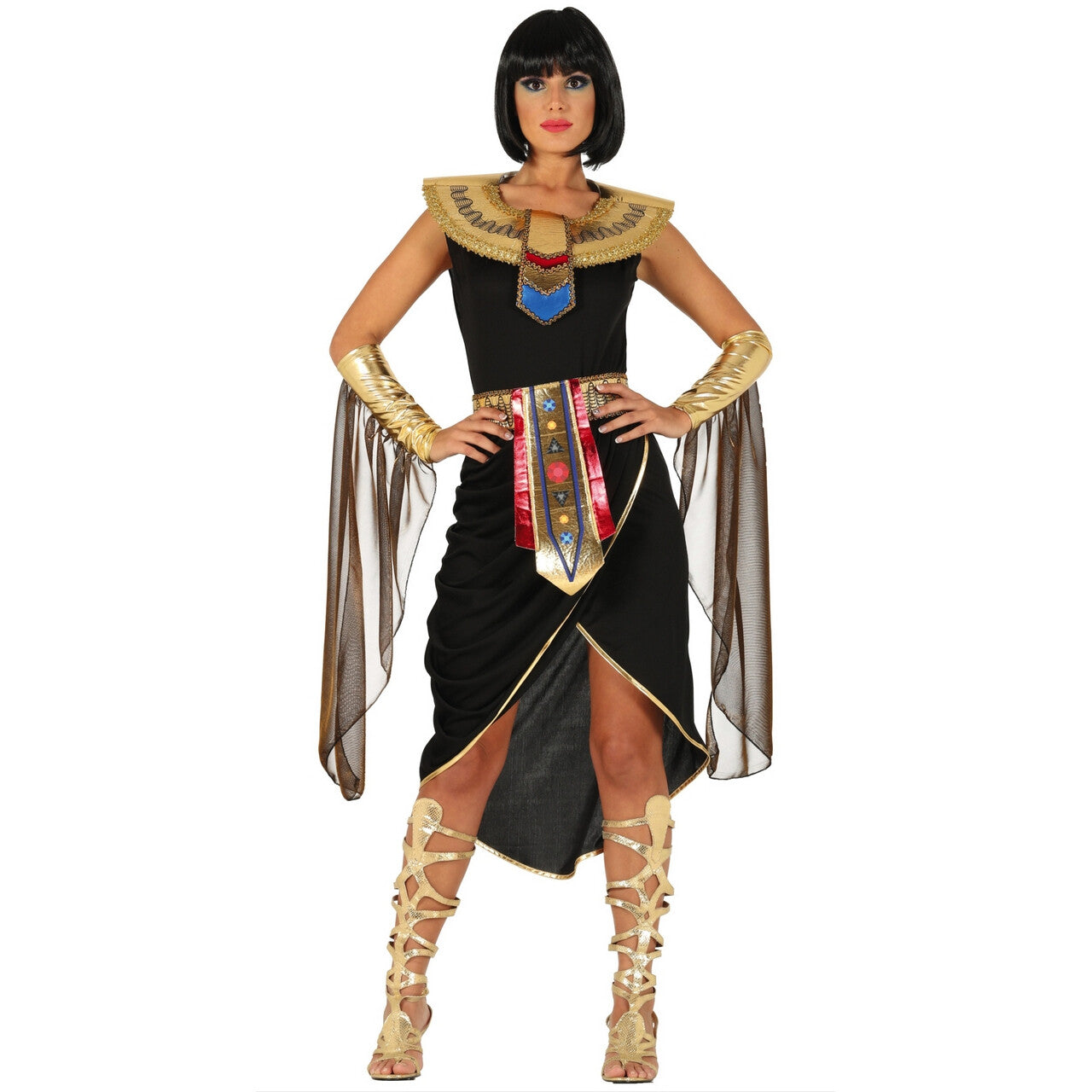 Op deze afbeelding zie je een Kostuums, van het merk Guirca. Koningin Nefertari Van Egypte Vrouw Kostuum
