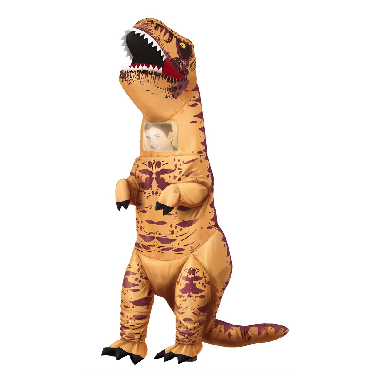 Op deze afbeelding zie je een Kostuums, van het merk Guirca. Opblaasbaar Dinosarus Rex Magnum Festum Kostuum