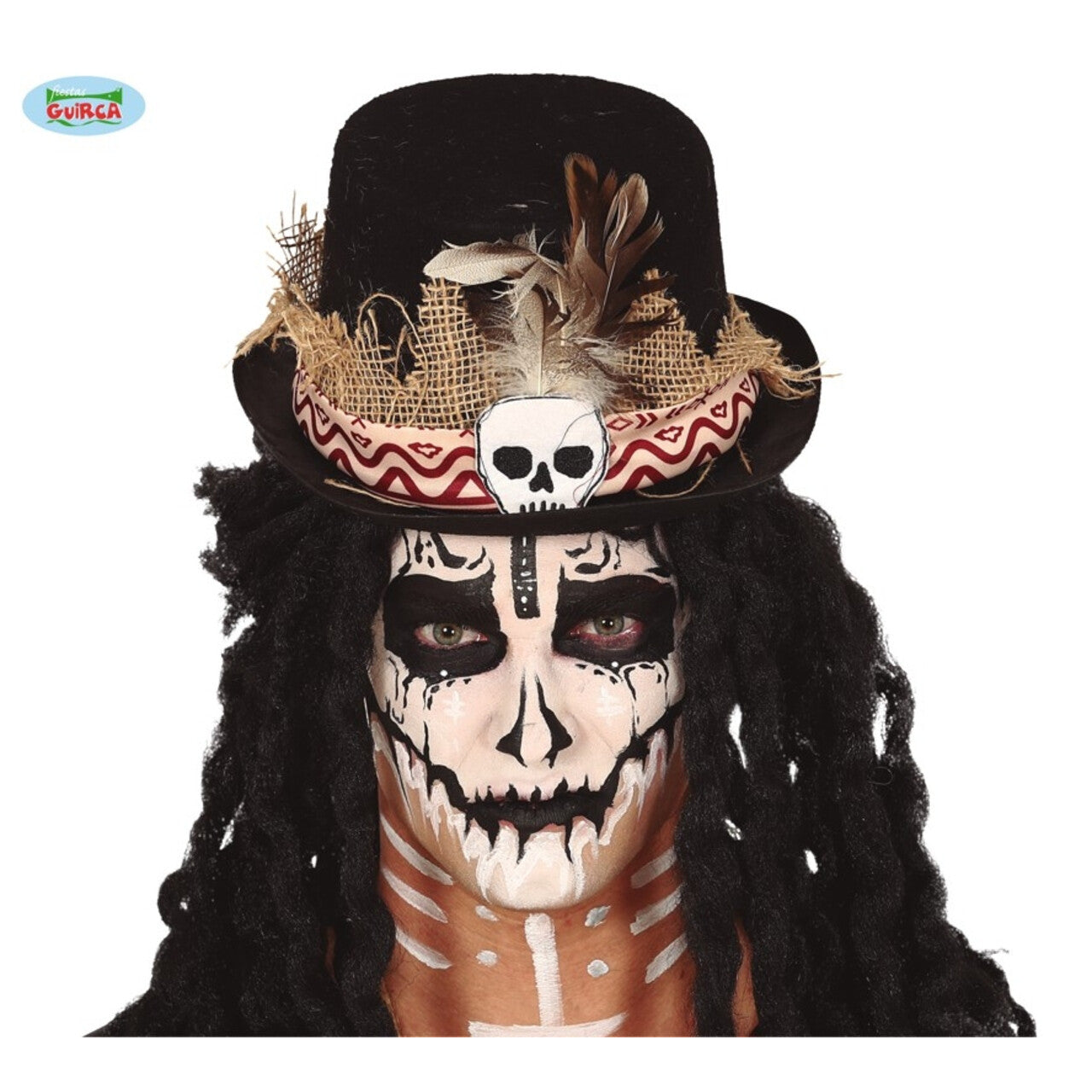 Op deze afbeelding zie je een Accessoires, van het merk Guirca. Voodoo Hoed Priester Occulte Religie