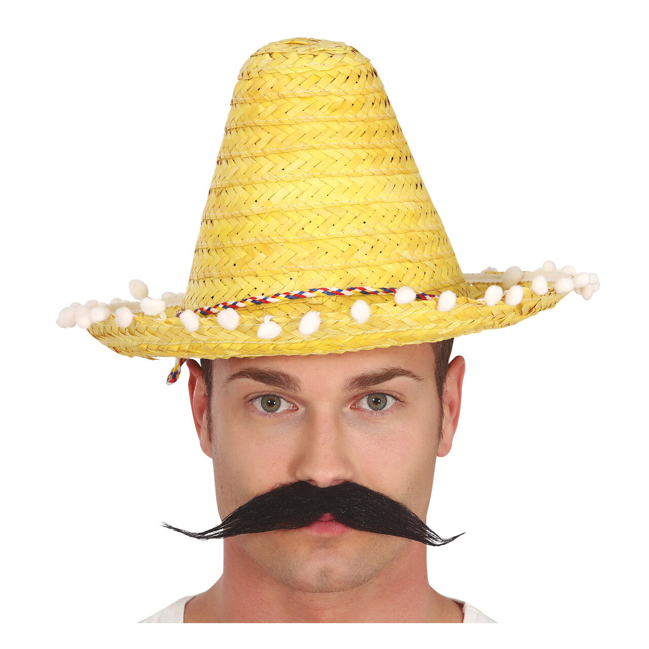 Op deze afbeelding zie je een Accessoires, van het merk Guirca. Mexicaane Hoed Stro 33 Cm Geel