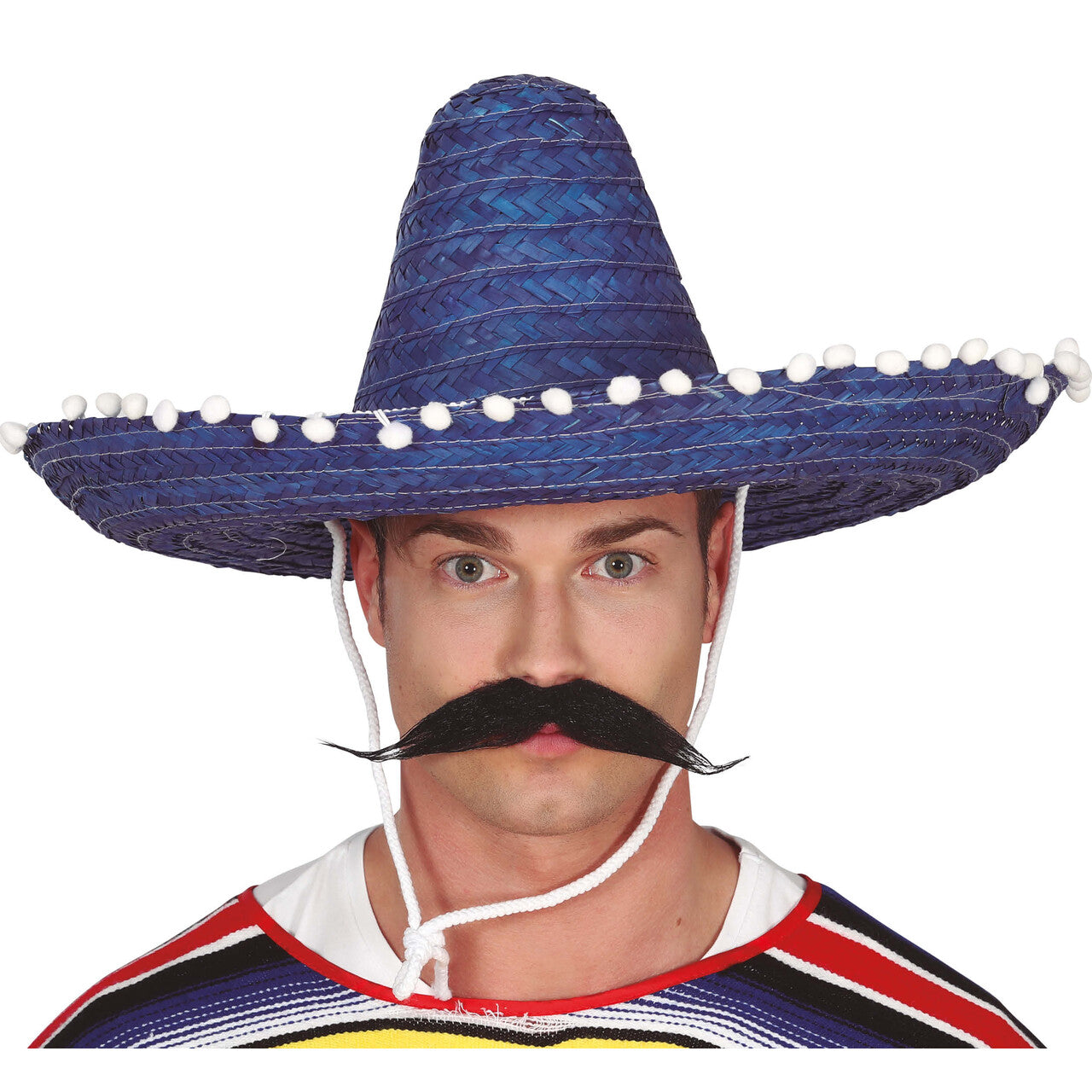 Op deze afbeelding zie je een Accessoires, van het merk Guirca. Sombrero Santiago Blauw 50 Cm
