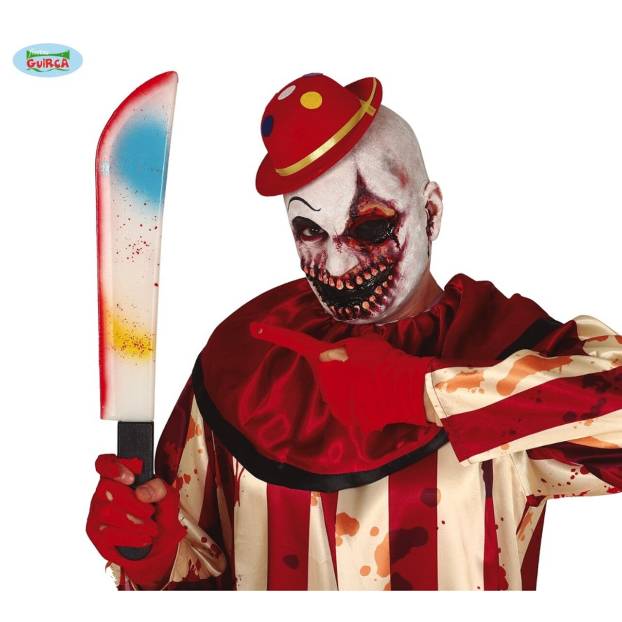 Op deze afbeelding zie je een Accessoires, van het merk Guirca. Vrolijke Maar Vlijmscherpe Moord Machete 54 Centimeter