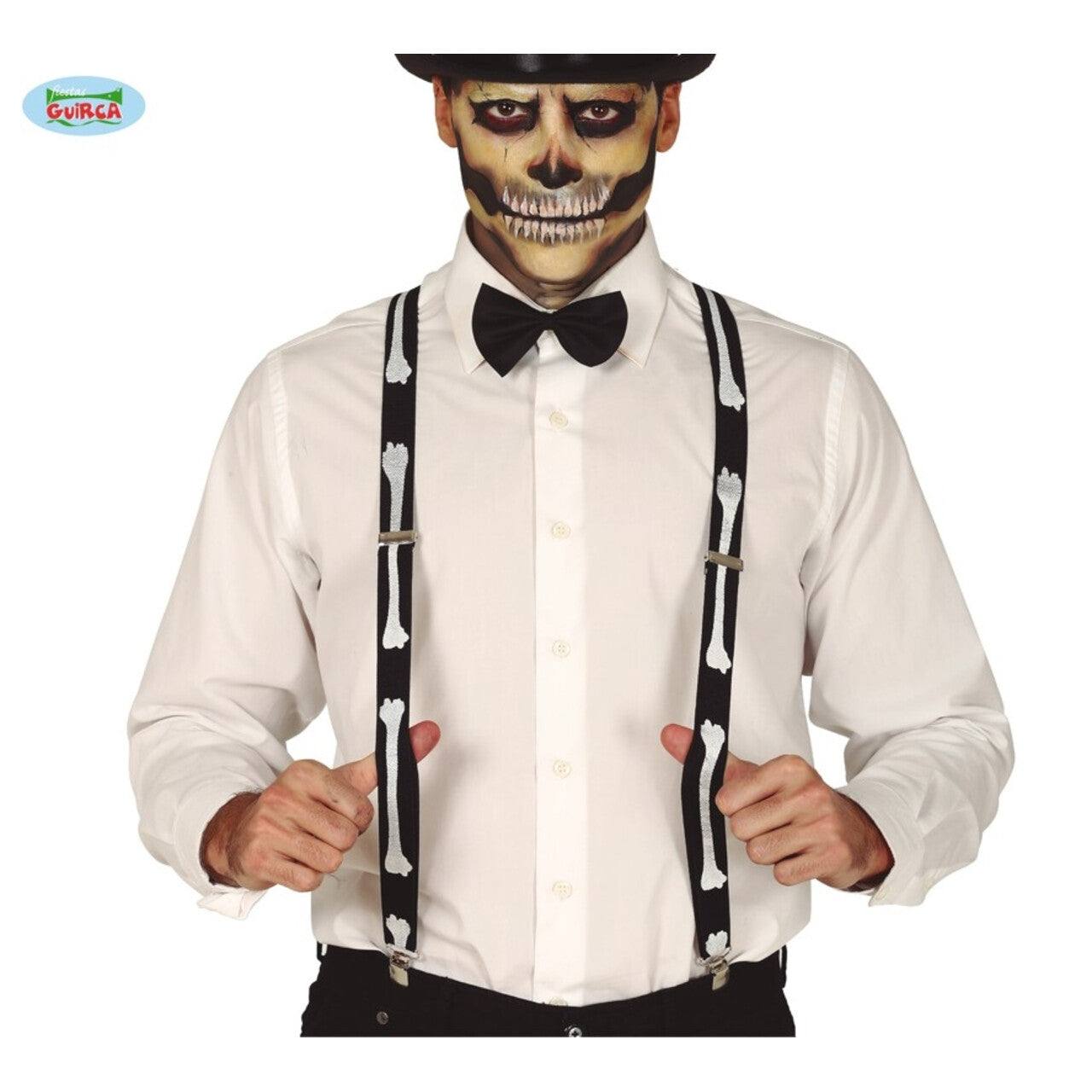 Op deze afbeelding zie je een Accessoires, van het merk Guirca. Bretels Met Botten Kannibaal