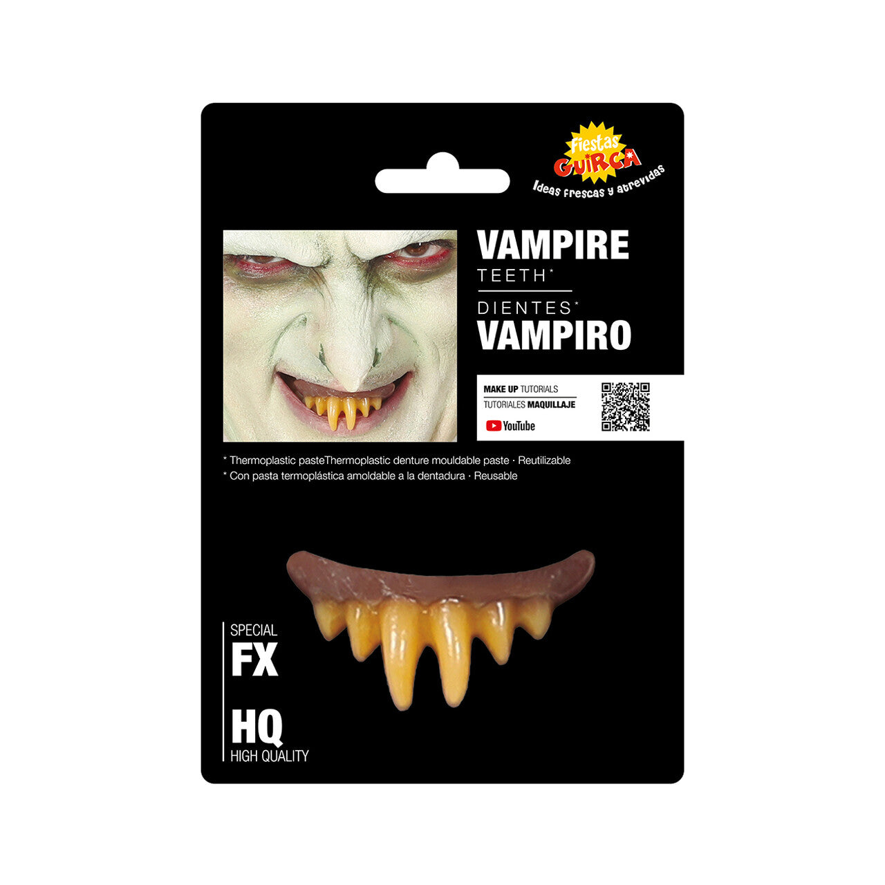 Op deze afbeelding zie je een Accessoires, van het merk Guirca. Angstaanjagende Halloween Vampiertanden