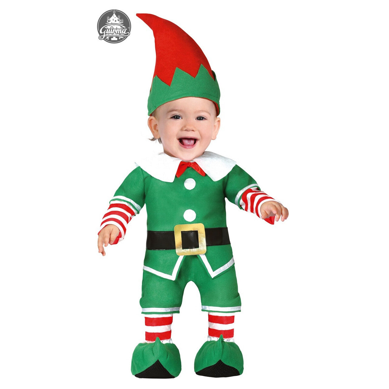 Op deze afbeelding zie je een Kostuums, van het merk Guirma. Klein Kniehoog Elfje Kerst Kind Kostuum