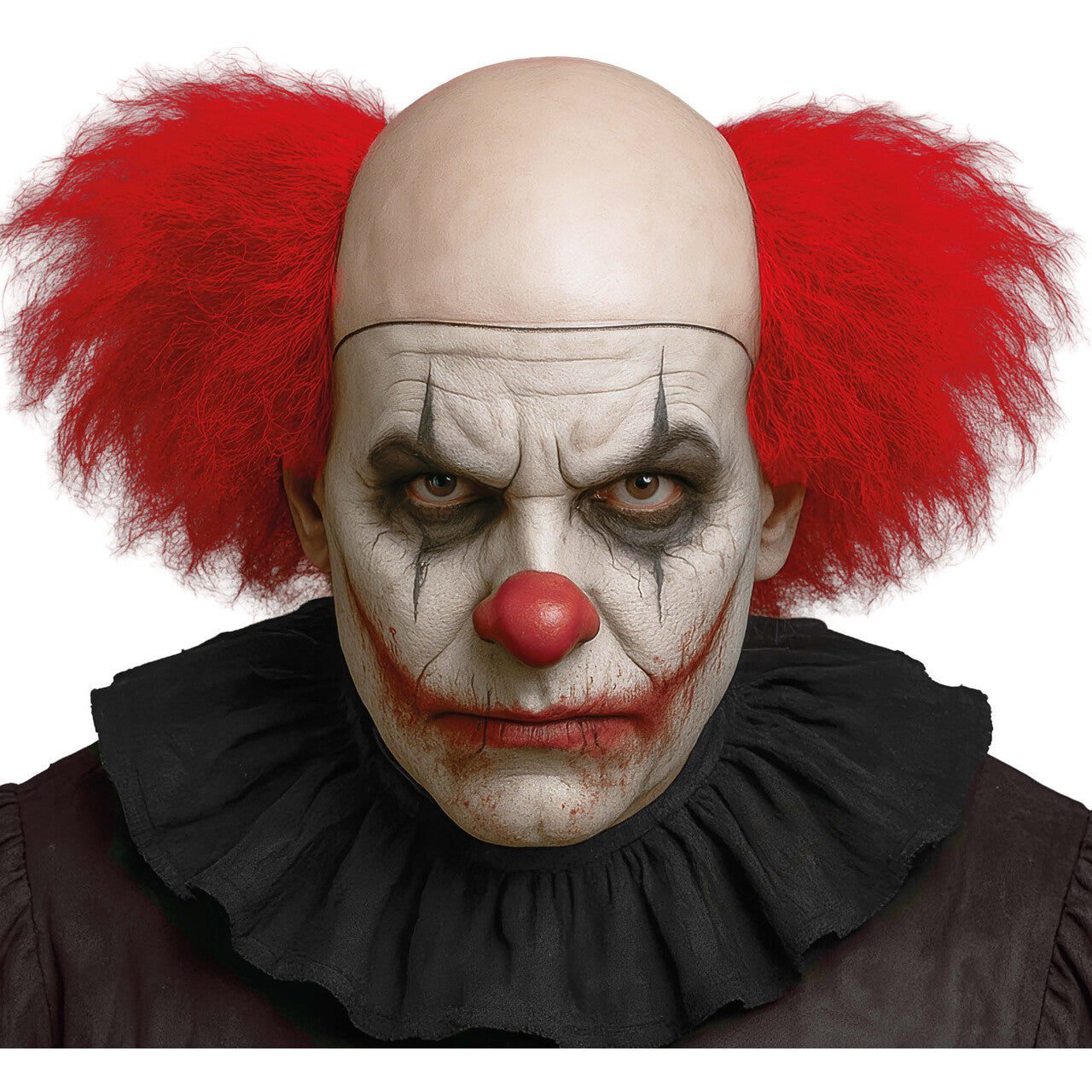 Op deze afbeelding zie je een Accessoires, van het merk Guirca. Gestreste Horror Clown Pruik