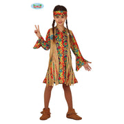 Op deze afbeelding zie je een Kostuums, van het merk Guirca. Fraaie Franje Hippie Jaren 60 Meisje Kostuum