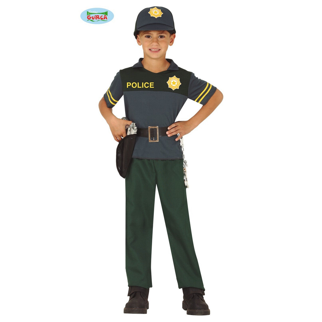 Op deze afbeelding zie je een Kostuums, van het merk Guirca. Spaanse Politie Agent Guardia Civil Jongen Kostuum