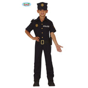 Op deze afbeelding zie je een Kostuums, van het merk Guirca. Spaanse Politie Agent Barcelona Jongen Kostuum