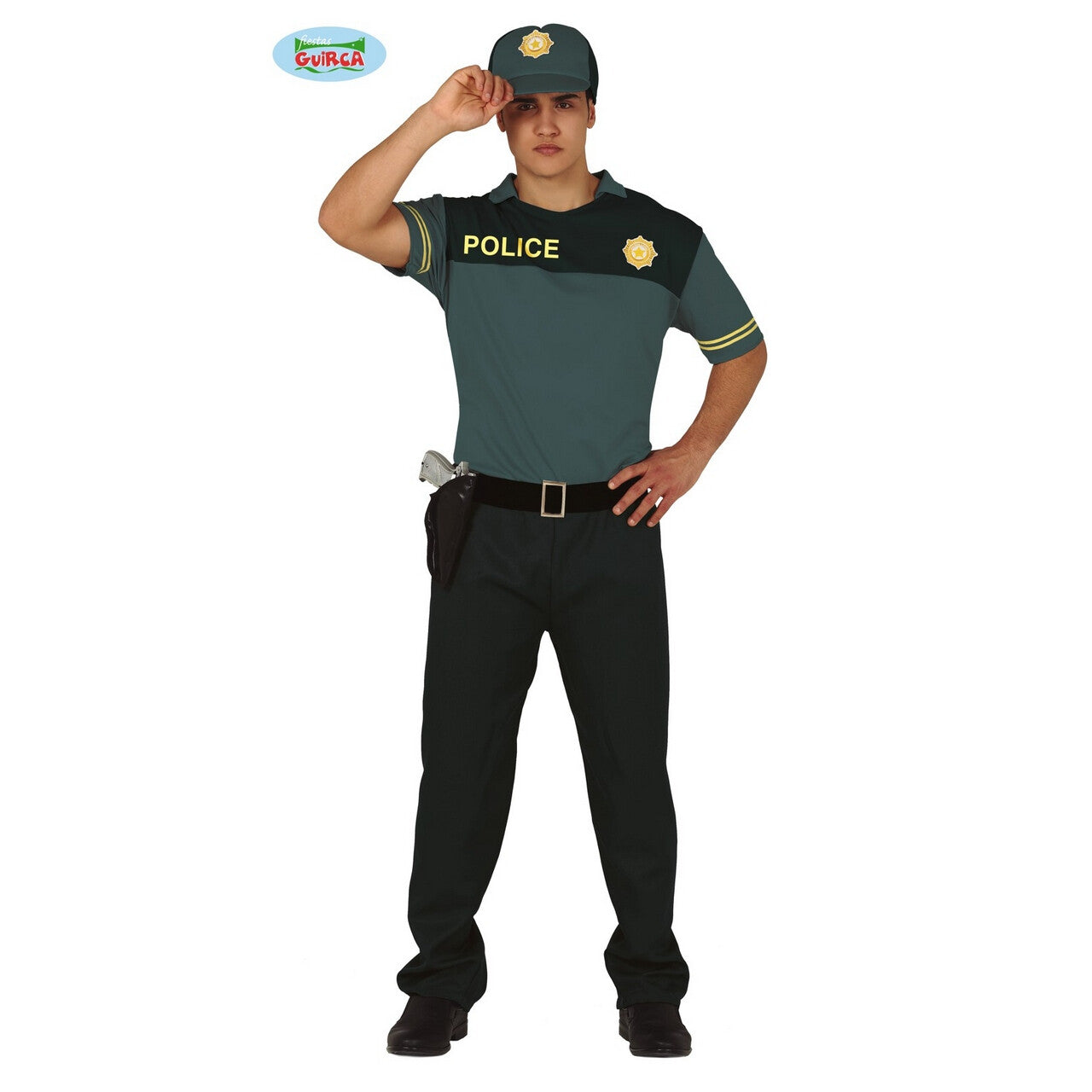 Op deze afbeelding zie je een Kostuums, van het merk Guirca. Spaanse Politie Agent Guardia Civil Man Kostuum