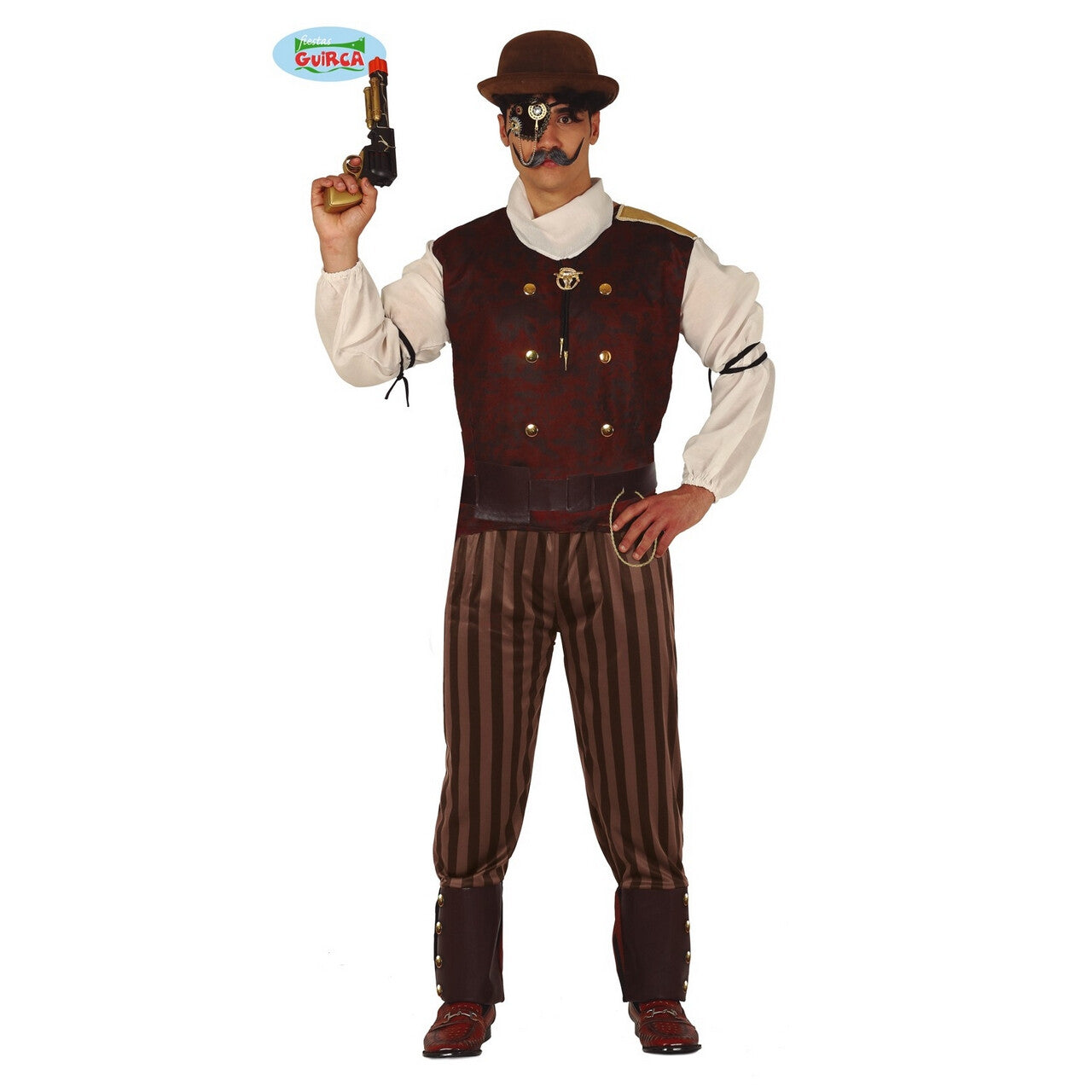 Op deze afbeelding zie je een Kostuums, van het merk Guirca. Historisch Steampunk Oldham Man Kostuum