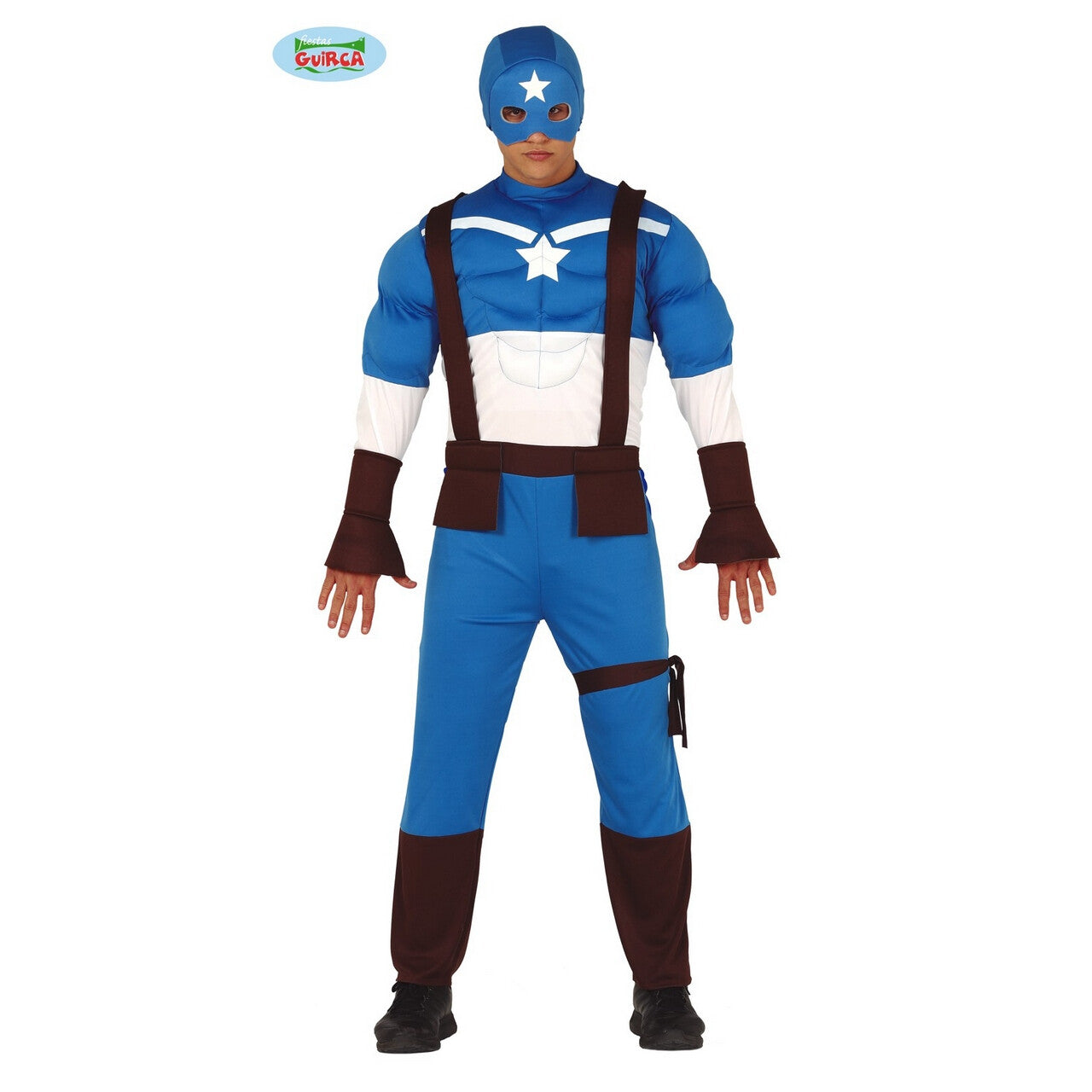 Op deze afbeelding zie je een Kostuums, van het merk Guirca. Avengers Superheld Onvermoede Krachten Man Kostuum