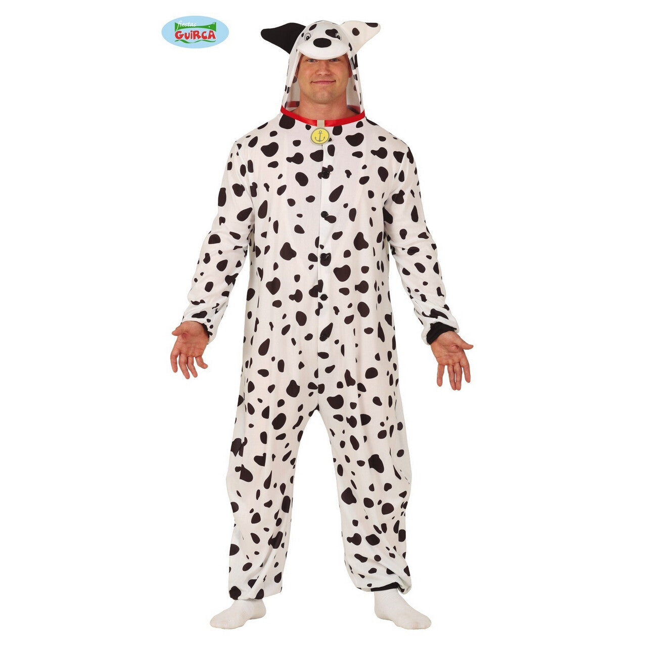 Op deze afbeelding zie je een Kostuums, van het merk Guirca. Hond Met Heel Veel Vlekken Dalmatier Kostuum