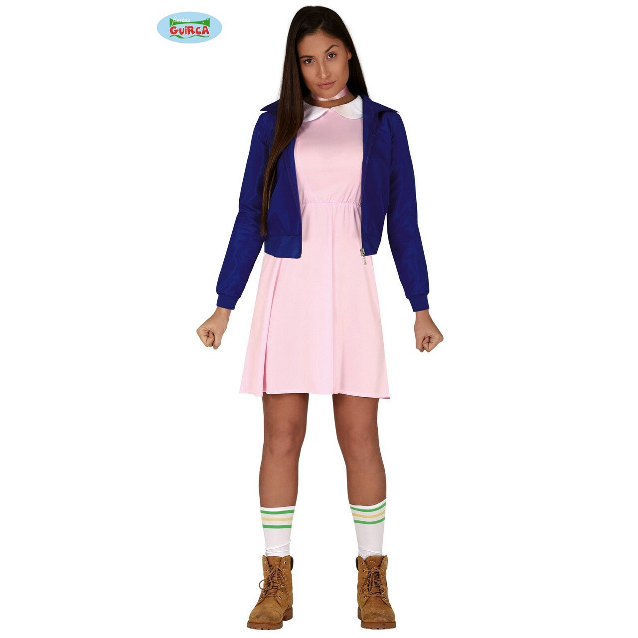 Op deze afbeelding zie je een Kostuums, van het merk Guirca. Stranger Things Jane Eleven Horror Vrouw Kostuum