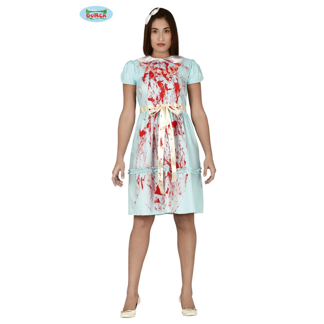 Op deze afbeelding zie je een Kostuums, van het merk Guirca. Grady Twin Horror Tweeling The Shining Film Vrouw Kostuum