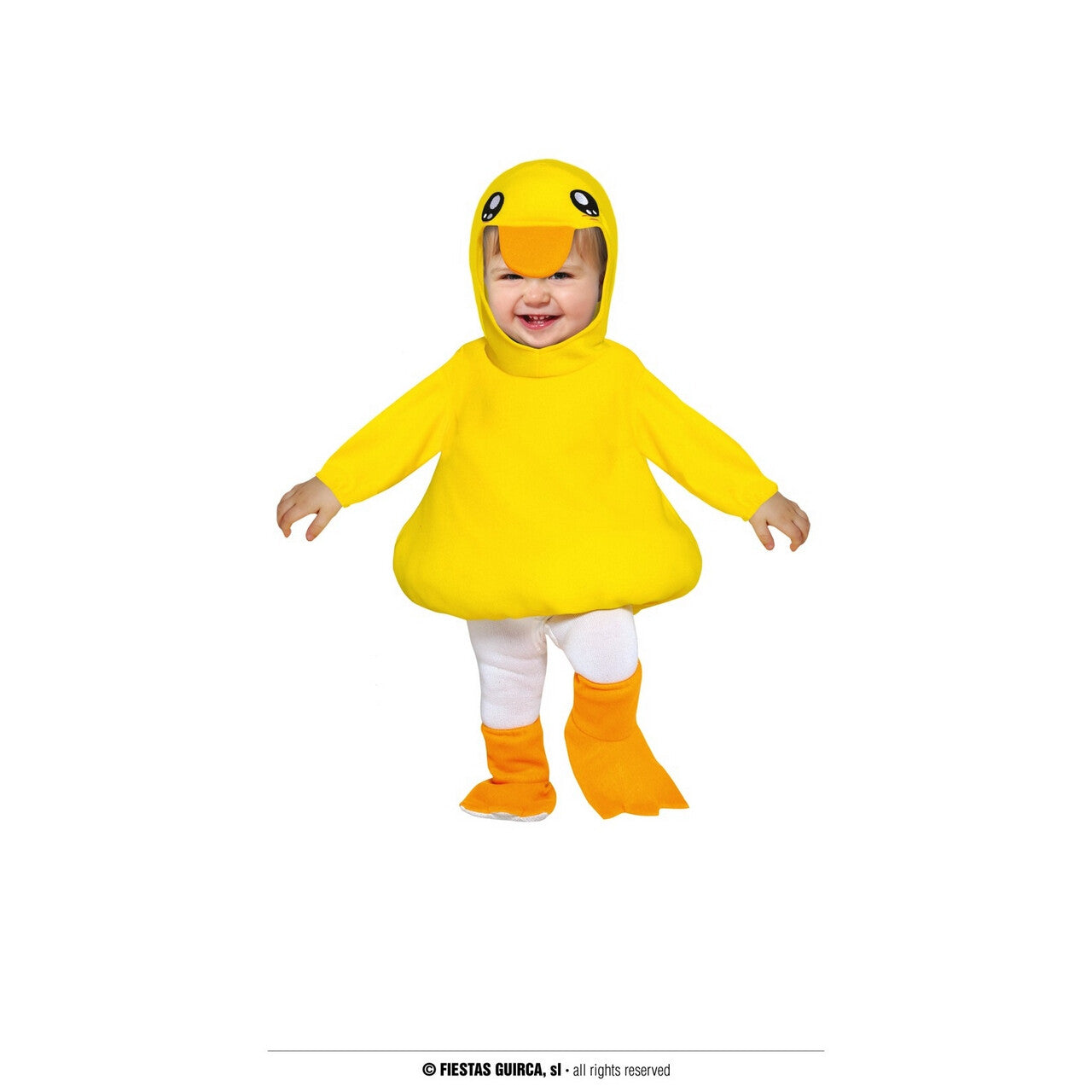 Op deze afbeelding zie je een Kostuums, van het merk Guirca. Piepkuikentje Eend Kind Kostuum