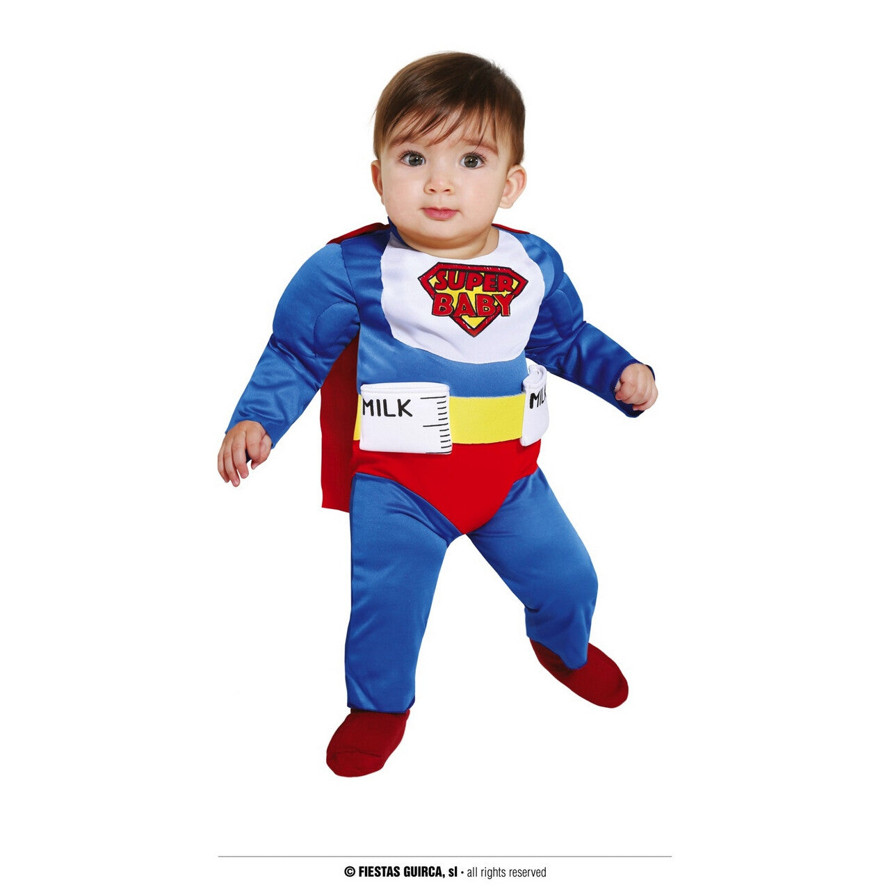 Op deze afbeelding zie je een Kostuums, van het merk Guirca. Superbaby Melktonite Kind Kostuum