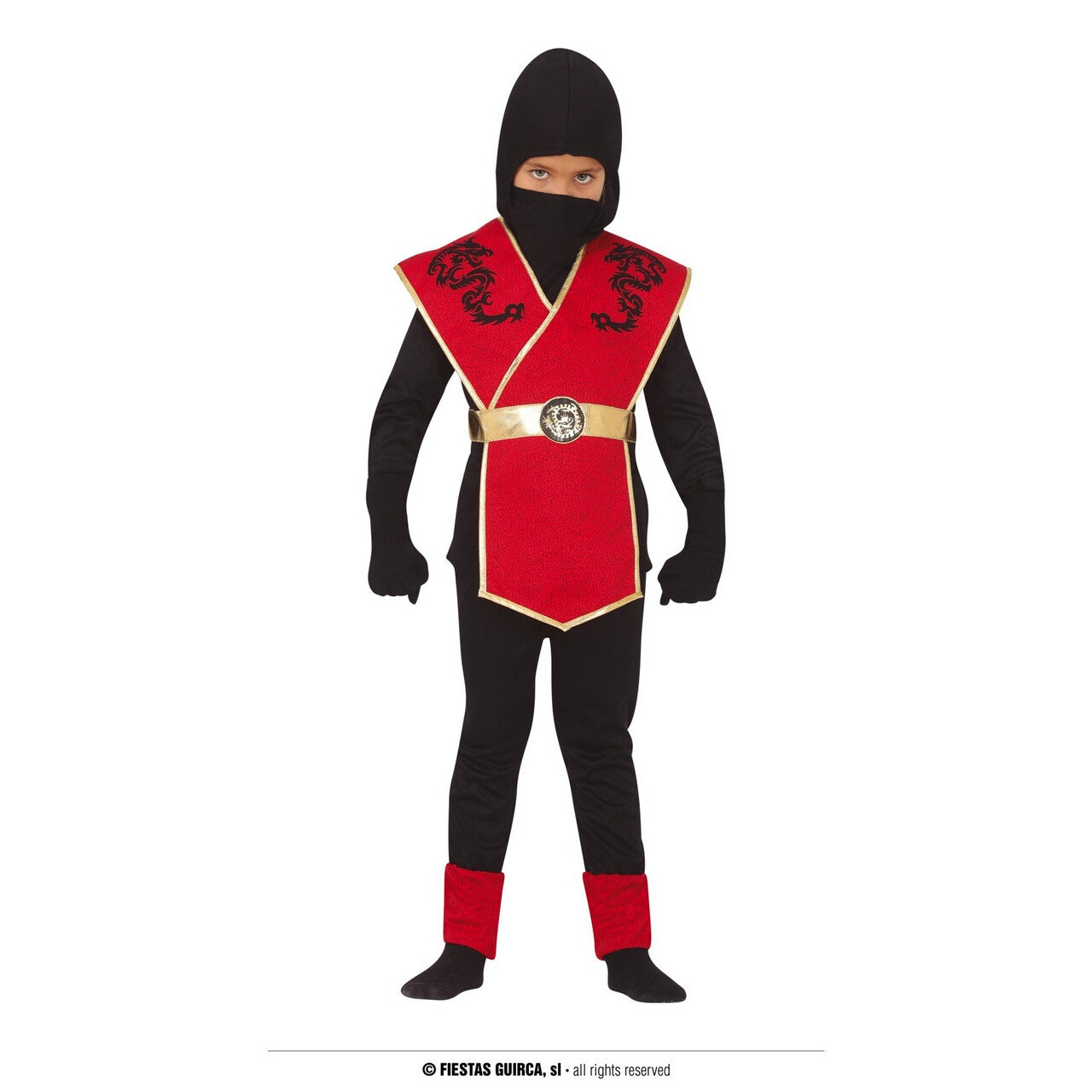 Op deze afbeelding zie je een Kostuums, van het merk Guirca. Ninja Sneller Dan Het Licht Kind Kostuum