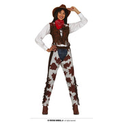 Op deze afbeelding zie je een Kostuums, van het merk Guirca. Dappere Weergaloze Cowgirl Schiet Ze Raak Vrouw Kostuum