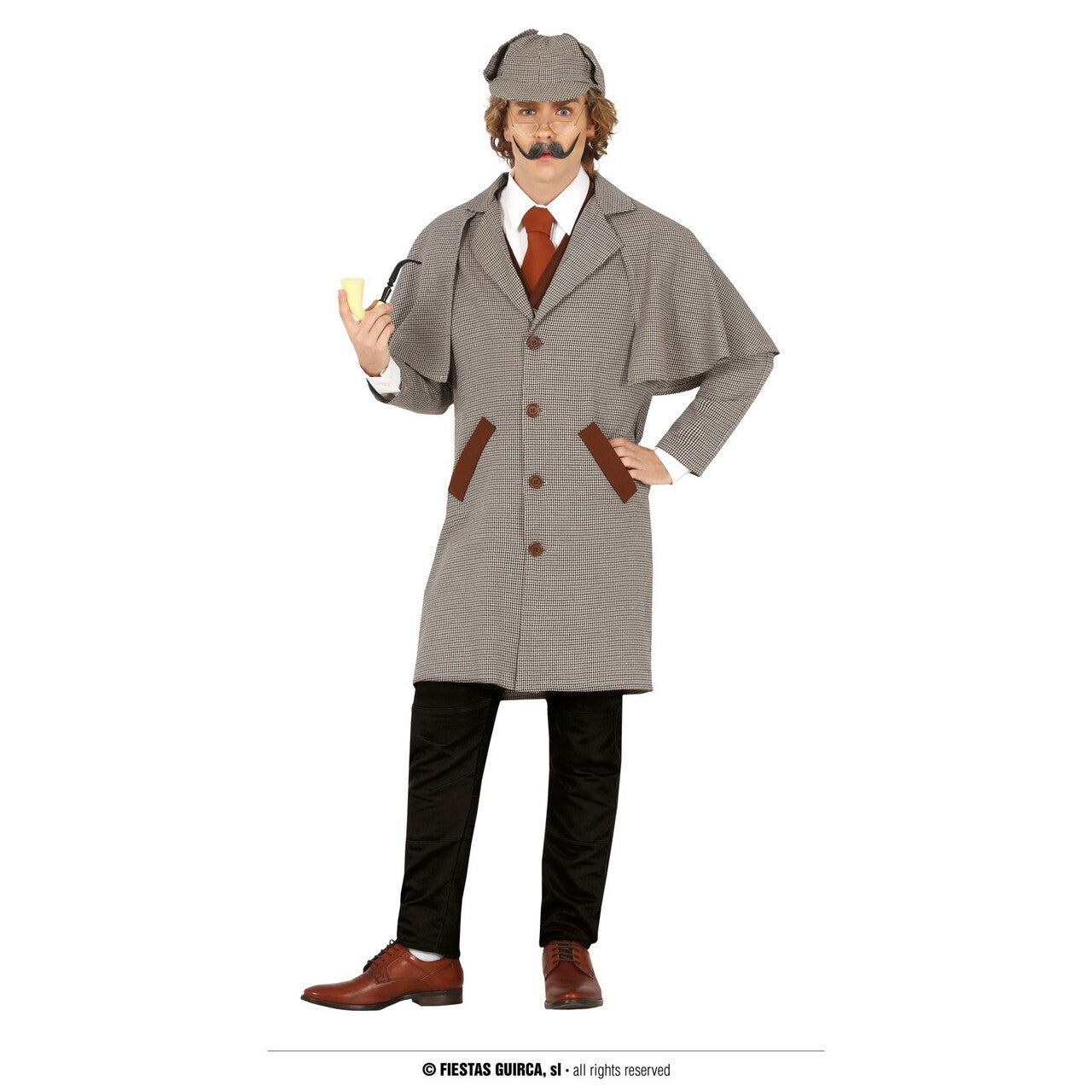 Op deze afbeelding zie je een Kostuums, van het merk Guirca. Speurwerk Is Zo Opgelost Detective Man Kostuum