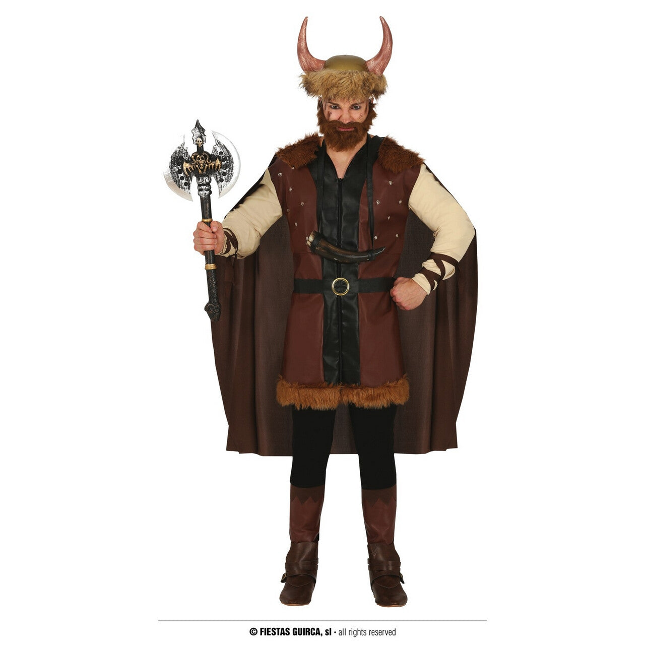 Op deze afbeelding zie je een Kostuums, van het merk Guirca. Wrede Viking Op Weg Naar Walhalla Man Kostuum