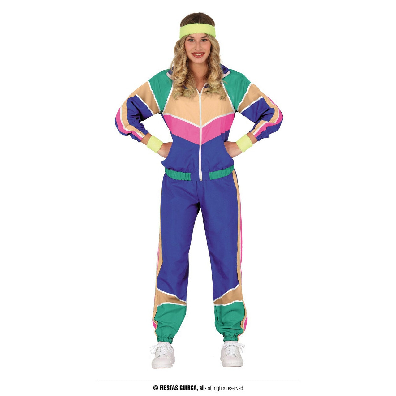 Op deze afbeelding zie je een Kostuums, van het merk Guirca. Voel Je Fit Trainingspak Blauw Ilona Vrouw Kostuum