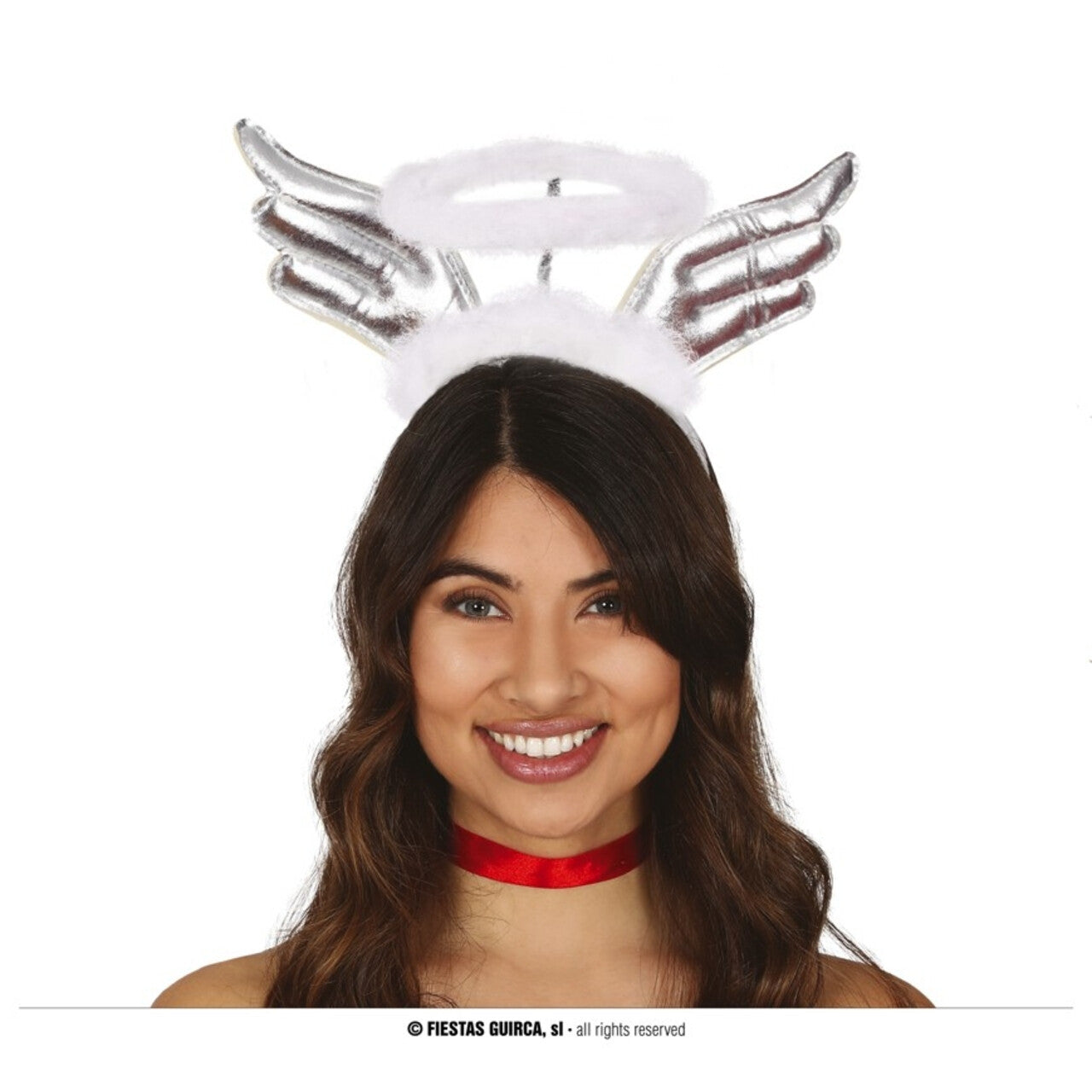 Op deze afbeelding zie je een Accessoires, van het merk Guirma. Engel Bengel Zilver Wit