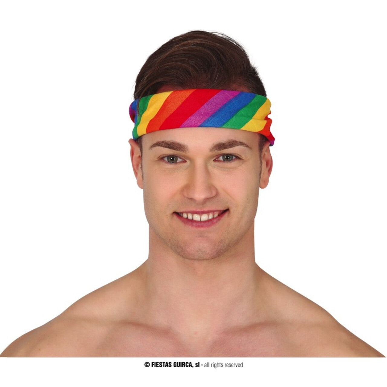 Op deze afbeelding zie je een Accessoires, van het merk Guirca. Met Je Hoofd In In De Regenboog Hoofdband