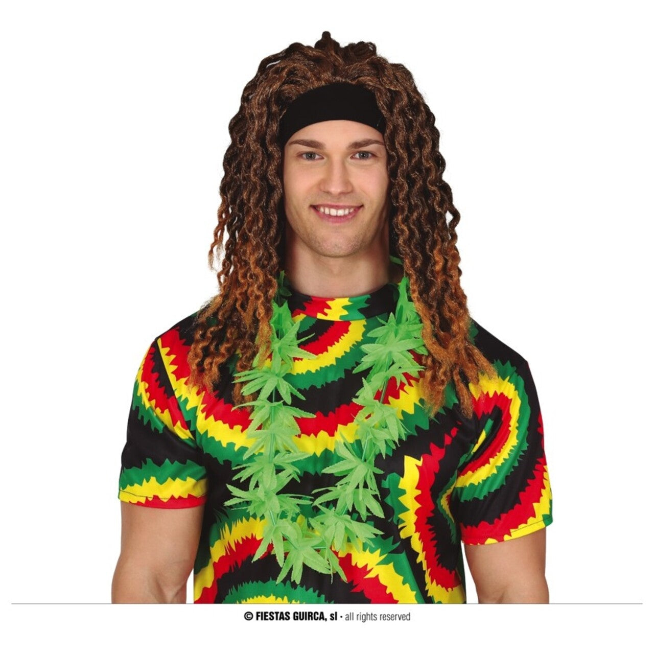 Op deze afbeelding zie je een Accessoires, van het merk Guirca. Jamaica Ketting Marihuana Wietbladeren