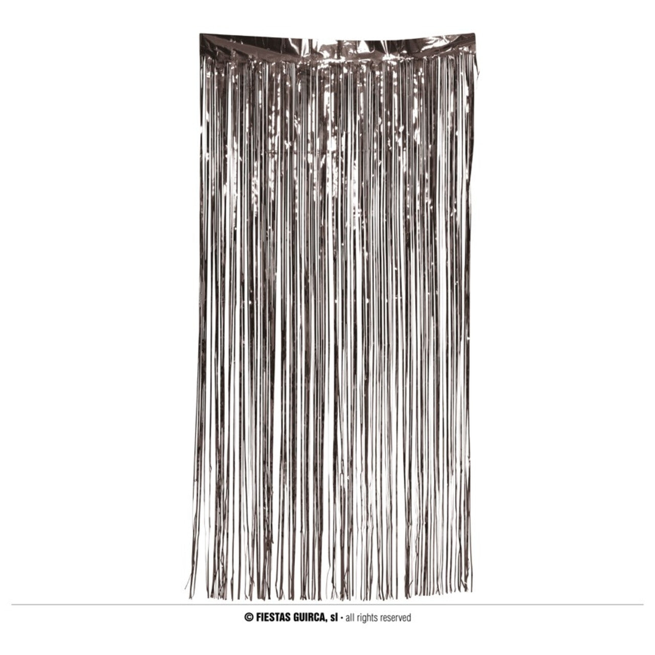 Op deze afbeelding zie je een Decoratie, van het merk Guirca. Zilver Gordijn 100 X 200 Centimeter