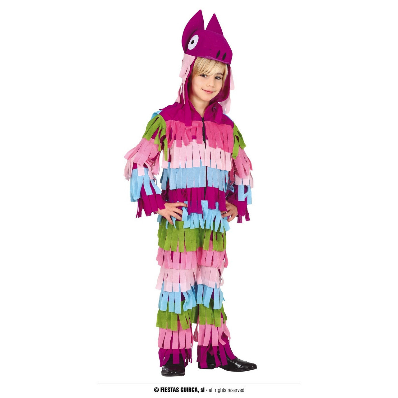 Op deze afbeelding zie je een Kostuums, van het merk Guirca. Blindelings Raak Pinata Kind Kostuum