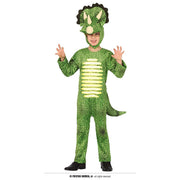 Op deze afbeelding zie je een Kostuums, van het merk Guirca. Triceratops De Vriendelijke Driehoorn Kind Kostuum