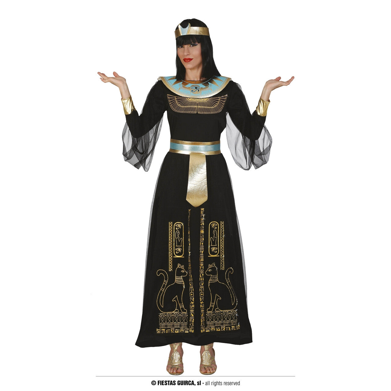 Op deze afbeelding zie je een Kostuums, van het merk Guirca. Hatsjepsoet Koninklijke Vrouw Van Egypte Kostuum