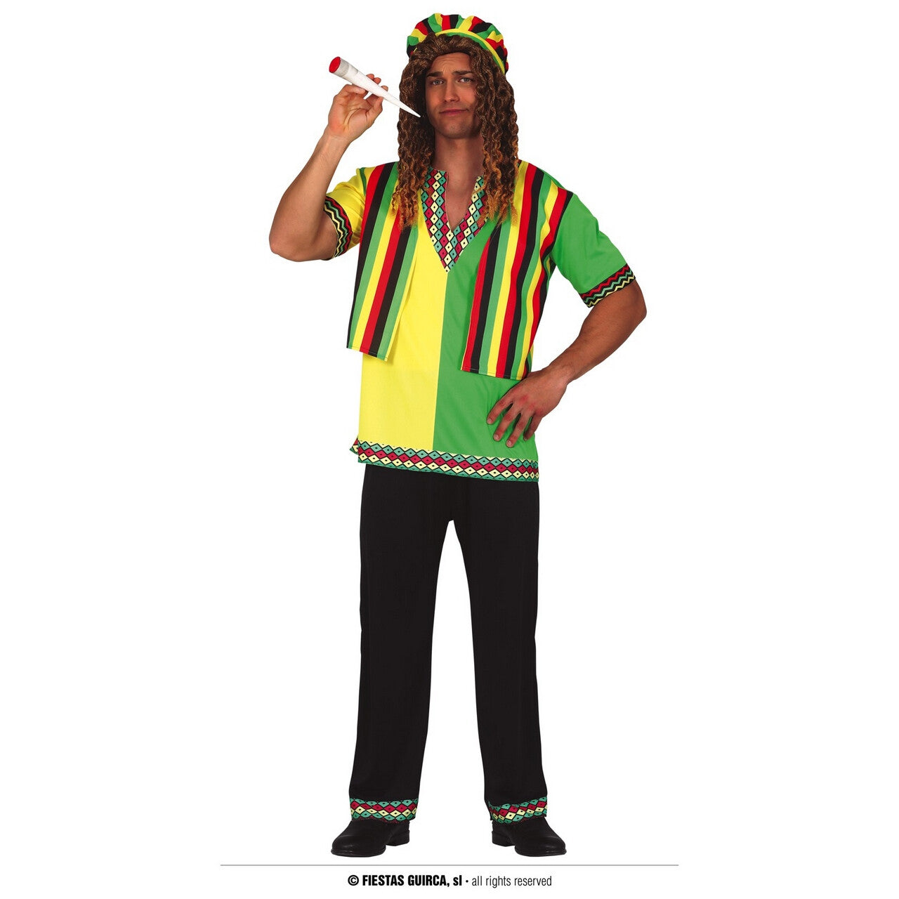 Op deze afbeelding zie je een Kostuums, van het merk Guirca. Bobby Reggaeton Man Kostuum