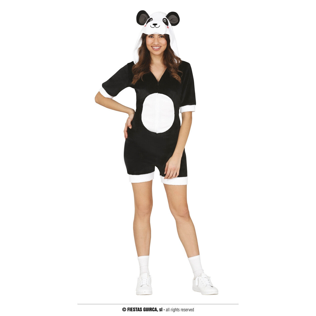 Op deze afbeelding zie je een Kostuums, van het merk Guirca. Pando De Panda Korte Jumpsuit Vrouw Kostuum