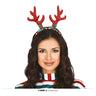 Rood Rendier Glitter Gewei Kerst Hoofdband