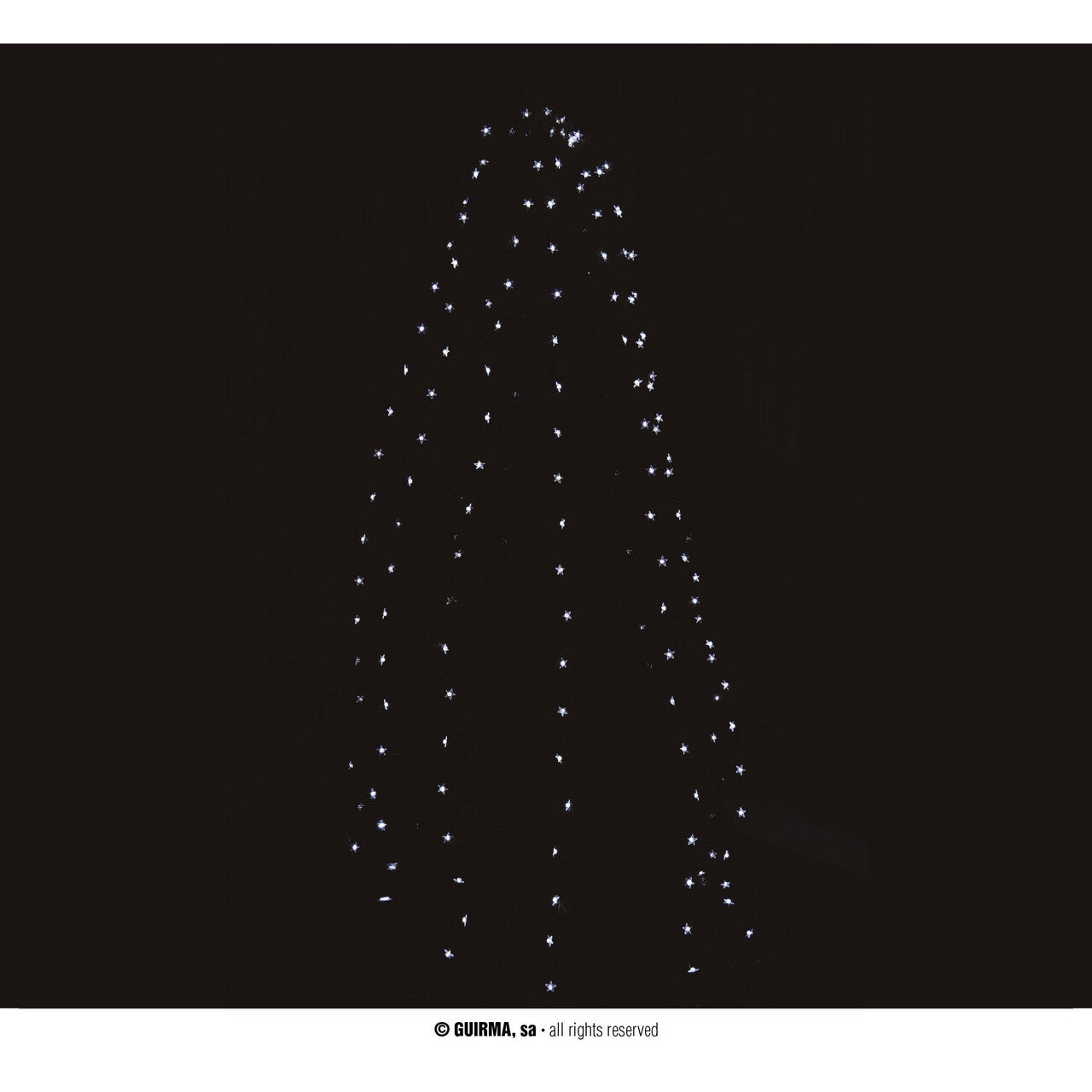 Op deze afbeelding zie je een Decoratie, van het merk Guirma. Kerstverlichting 200 Led White 8 F