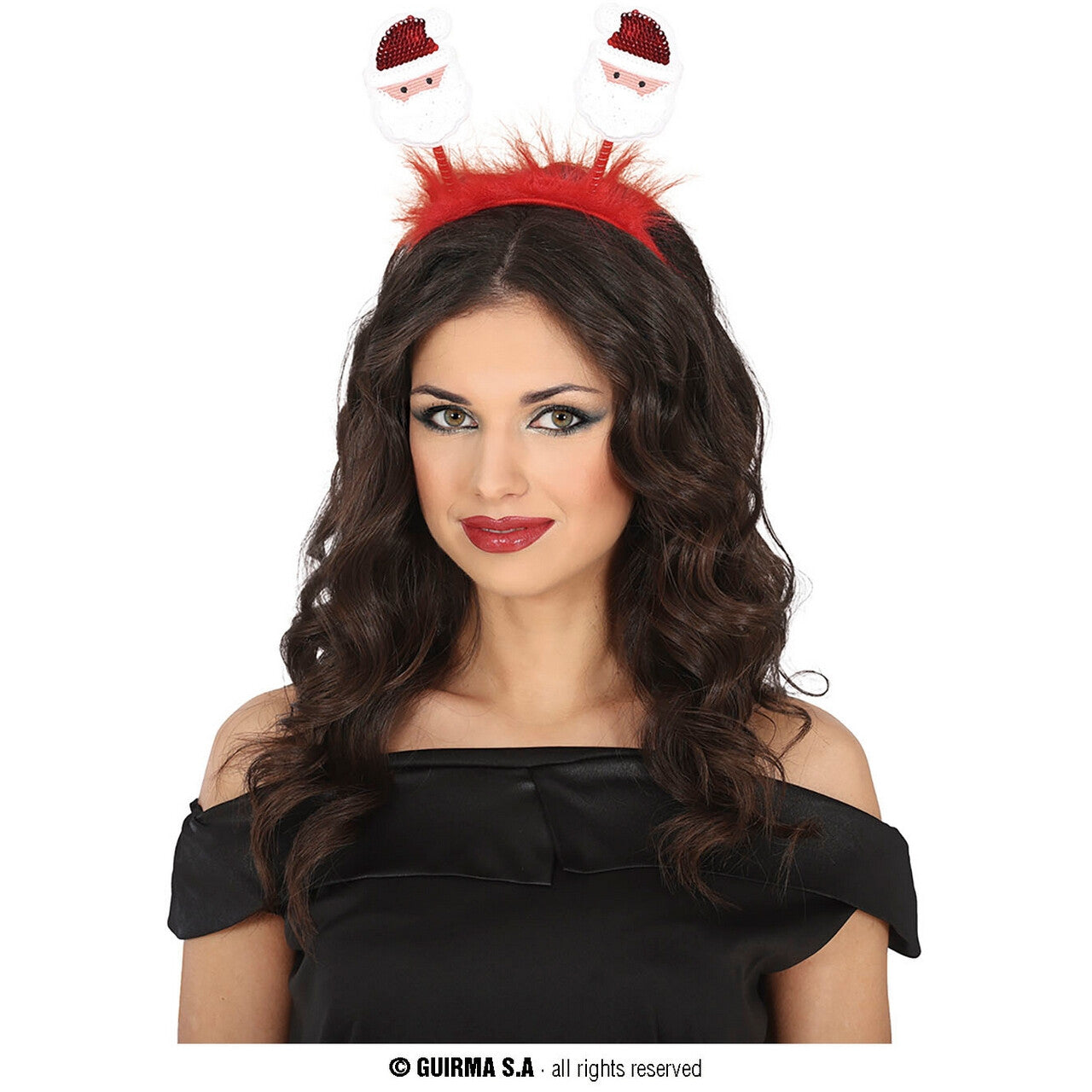 Op deze afbeelding zie je een Accessoires, van het merk Guirma. Hoofdband Santa Happy