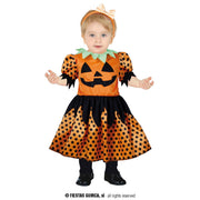 Op deze afbeelding zie je een Kostuums, van het merk Guirca. Dotty Pumpkin Dora Meisje Kostuum