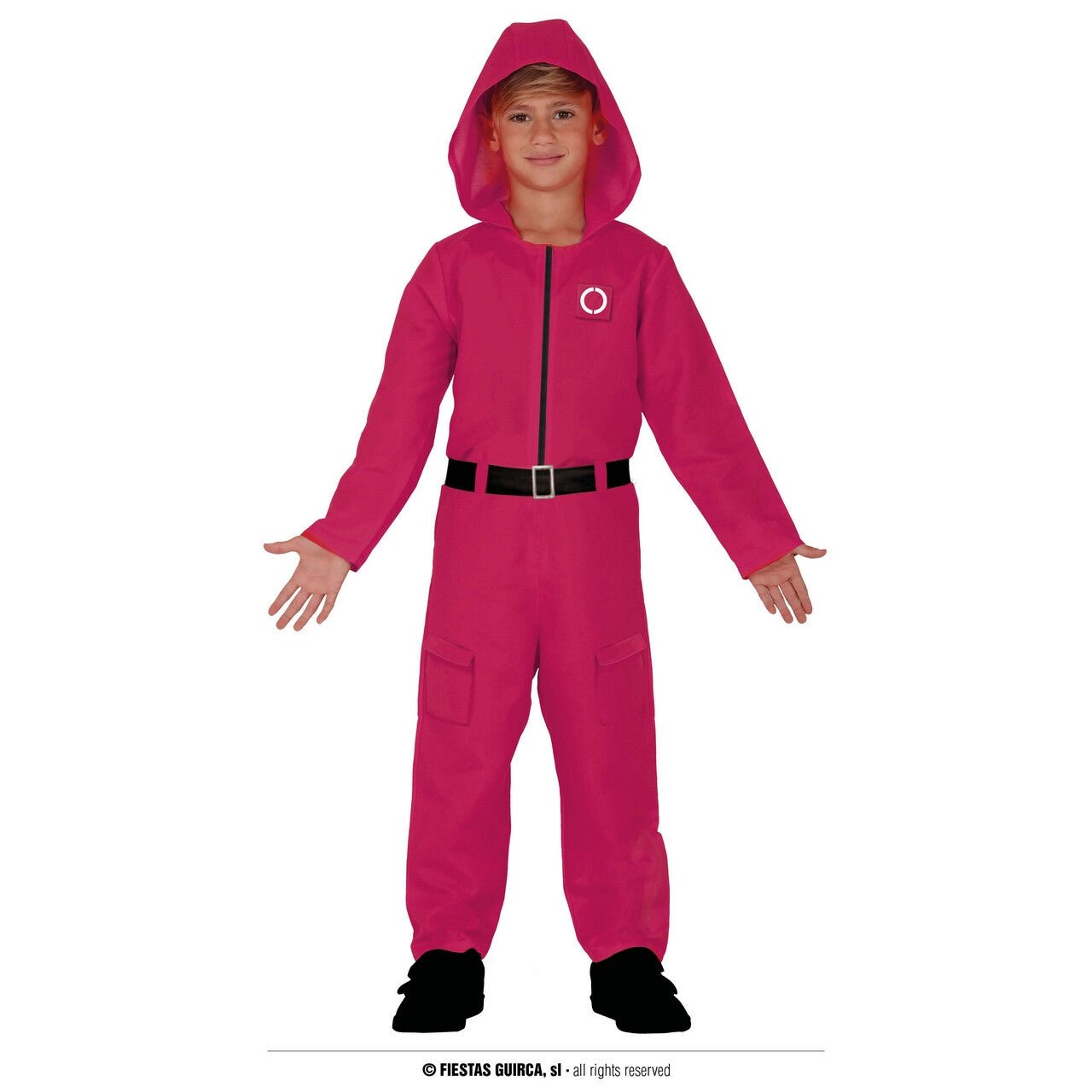 Op deze afbeelding zie je een Kostuums, van het merk Guirca. Kids Game Roze Kind Kostuum