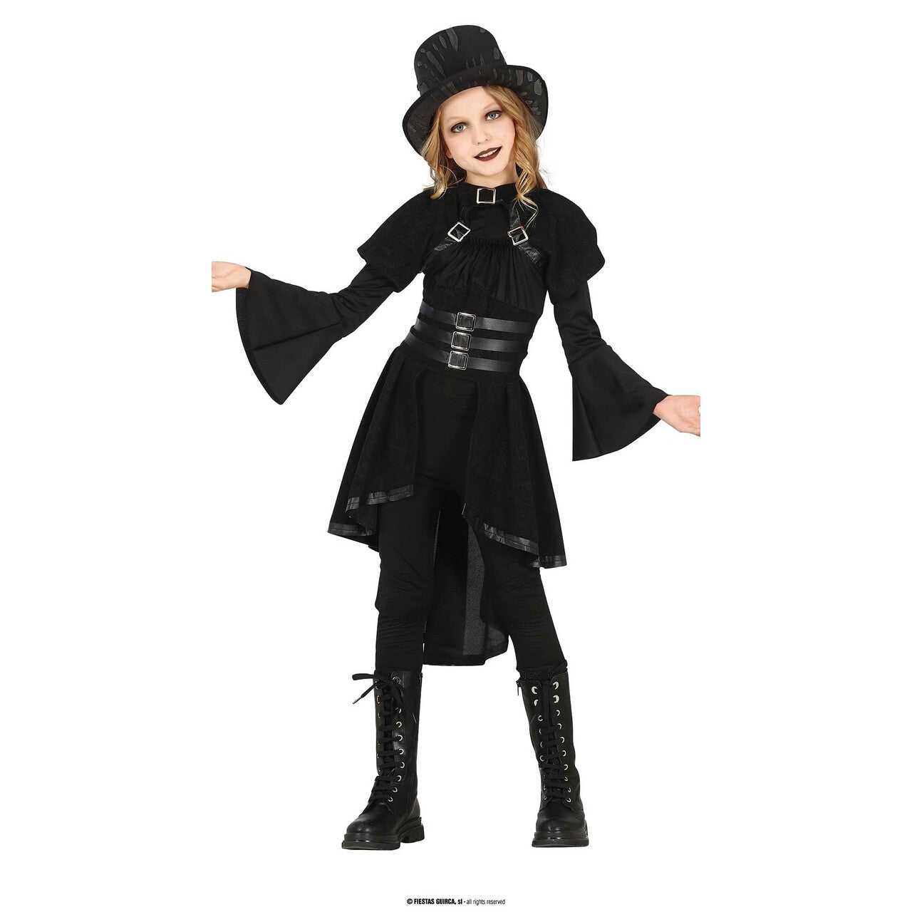 Op deze afbeelding zie je een Kostuums, van het merk Guirca. Gotische Gastvrouw Van Kasteel Dracupier Meisje Kostuum