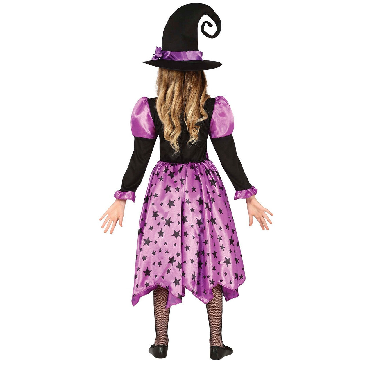Op deze afbeelding zie je een Kostuums, van het merk Guirca. Heksje Sterre Purple Meisje Kostuum