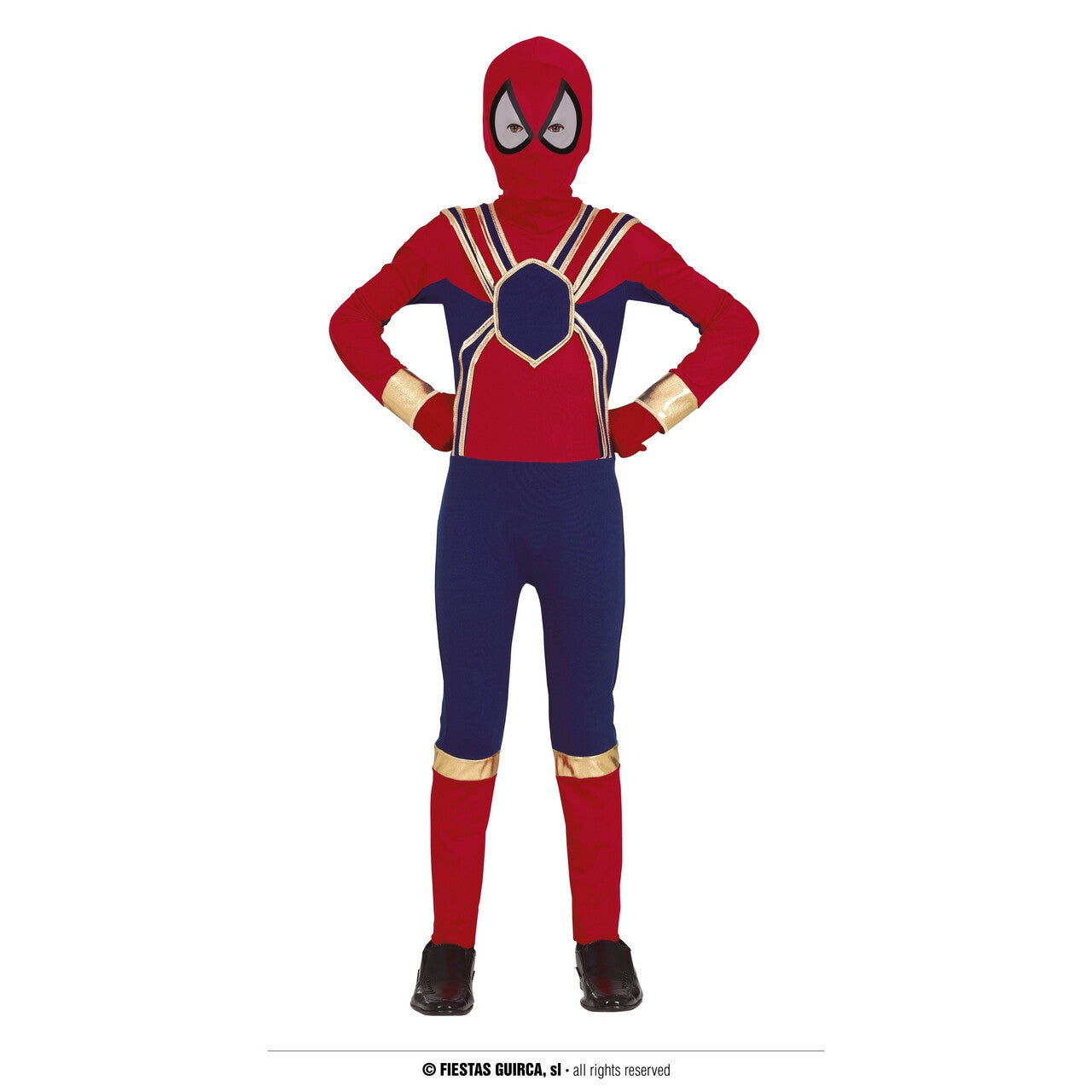 Op deze afbeelding zie je een Kostuums, van het merk Guirca. Spider Trooper Superheld Kind Kostuum