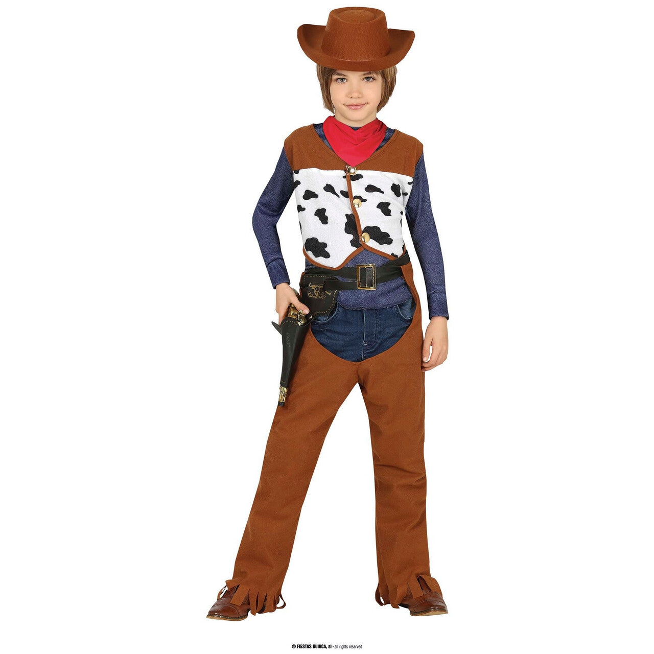 Op deze afbeelding zie je een Kostuums, van het merk Guirca. Buddy De Stoere Cowboy Jongen Kostuum